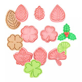 Set X8 Moldes Para Galletas Cortador Galletas Cortadores Hojas Color Rosa Pascua Moldes Galleta Pascua Moldes Articulos De Reposteria Pasteleriacl