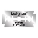 Matgicol Caja De Filos Platinum Navaja Afeitar Barberia X100