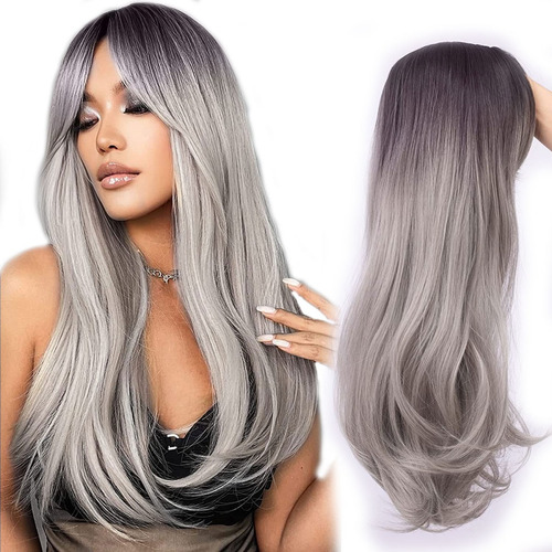  Peluca Balayage Cosplay Degradee Kanekalon 60cm Uso Diario