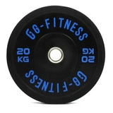 Disco Olimpico 50mm Goma Bumper 20kg X Unidad G Fitness 