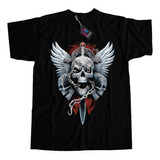 Remera Calavera Foo Fighters Dtf Calidad Premium