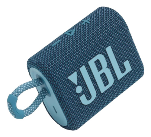 Caixa De Som Portátil Jbl Go3 Azul Bluetooth Original