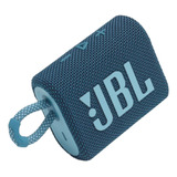 Caixa De Som Portátil Jbl Go3 Azul Bluetooth Original