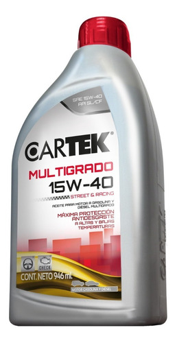 Aceite Multigrado Motor A Gasolina Y Diésel 15W-40 946ml