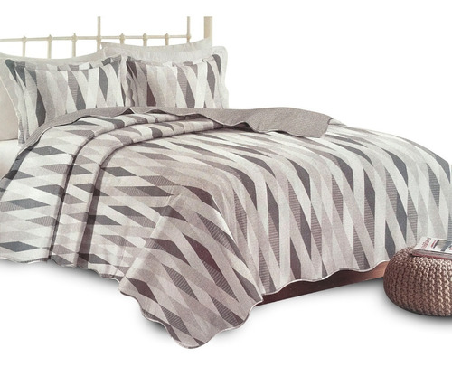 Colcha Contempo Doble Vista, Queen Size. Dormireal