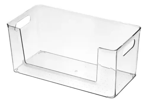 6 Caja Organizador Refrigerador Transparente 33x16x14.5cm