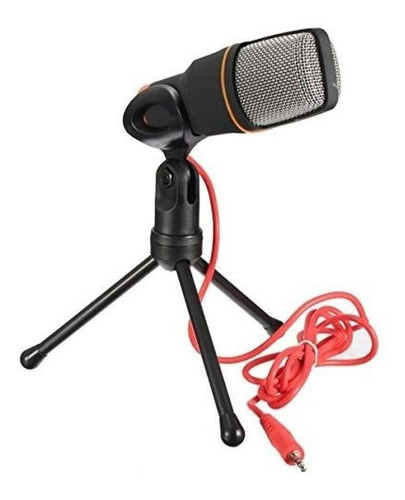 Microfone Condensador Com Tripé Para Streamer Conexão P2