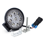 Foco De Trabajo Redondo Para Coche, 9 Led, 27 W, 12 V, 24 V