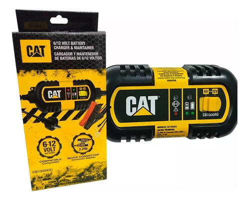 Cargador Mantenedor Batería Moto Auto Inteligente 6v 12v Cat