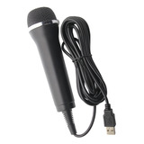 Micrófono Universal Con Cable Usb Para Karaoke Switch Wii