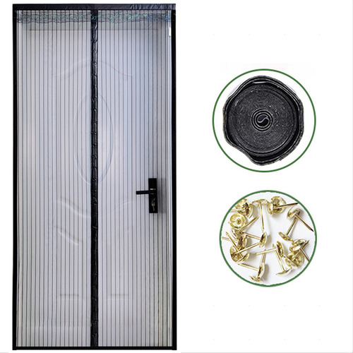 Cortinas De Puerta Con Mosquitera Antimosquitos Con Velcro