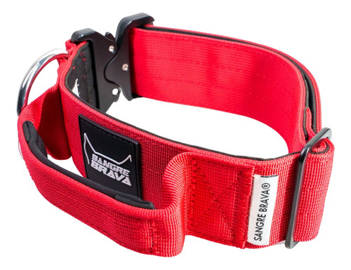 Collar Táctico Ajustable Marca Sangre Brava® Color Rojo