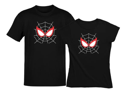 Playeras De Parejas Dúo El Hombre Araña Spiderman Telaraña