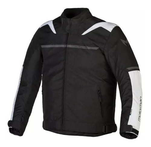 Campera Motorman Tommy Cordura Negro + Blanco Bamp Group