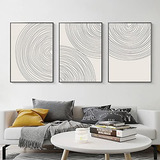 Conjunto De Arte De Pared Geométrico Minimalista De Cã...