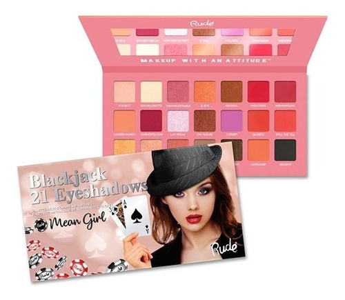 Paleta De Sombras Blackjack 21 Mean Girl Rude Cosmetics