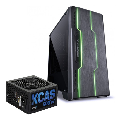 Gabinete Vx Gaming Tron Fonte Aerocool Kcas 500w