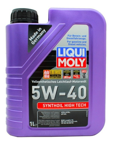 Aceite Liquimoly 5w40 1l Para Gasolina