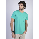 Polera Basica Bolsillo Houston Verde Ferouch Ss24