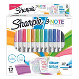 Marcadores S Note Sharpie X12 Escolar 