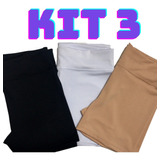 Kit 3 Shorts Liso P/ Usar Embaixo Roupa/vestido/saia Nude