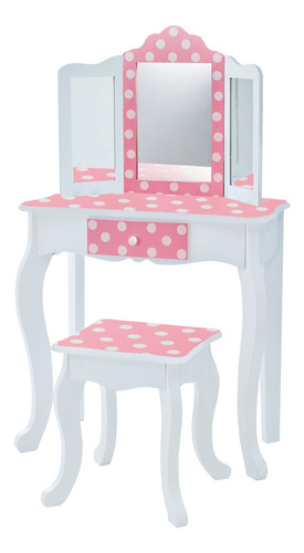 Teamson Kids Princess Gisele - Juego De Tocador De Madera D.