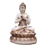 Buda Hindu P Rezando Resina Decoração 15,8 Cm 