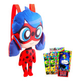 Juego De Muñecos De Peluche Miraculous Ladybug ' Paquete Con