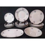 Conjunto De Jantar Em Porcelana Estilo Ingles