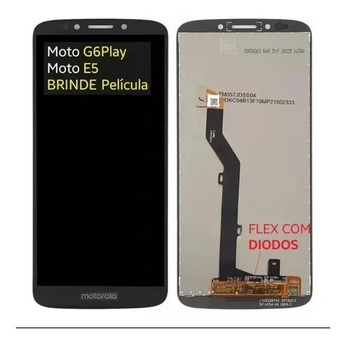 Tela Touch Display Lcd Frontal Moto G6 Play E Moto E5