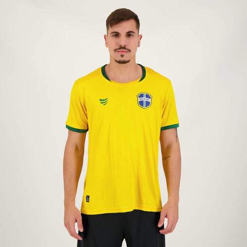 Camisa Super Bolla Copa Ouro Brasil Amarela