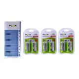 Kit Carregador Aplicador Herbicida + 6 Pilhas Flex Rec.