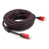 Cable Hdmi A Hdmi Mallado 20 Mts 1080p Full Hd 1080p Tv Led