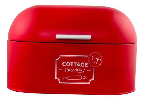 Estilo Vintage Caja De Pan Contenedor De Rojo 340x195x180mm