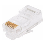 Fichas Macho Conectores Plug Rj45 Cable De Red Cat 5e X 10