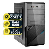 Pc Computador Intel Core I3 4ª Geração 16gb Ram Hd 500gb