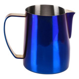 Vasos Para Espumar Leche, 600 Ml, Azul Oscuro Mate, Acero In