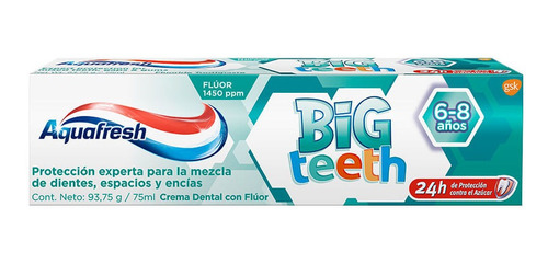 Pasta Dental Aquafresh Big Teeth 93 G