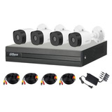 Kit Profesional Dahua 4 Camara Exterior 1080p + Disco 500gb