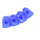 Kit Protetor De Dedo Para Violão Dedeira Dedal Azul