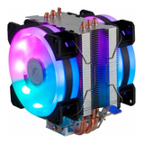 Cpu Cooler Duplo Pc Rgb Fan Intel Amd 775 1151 1155 Am3 Am4
