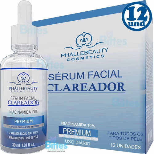 12 Sérum Clareador Facial Phállebeauty Cosméticos Atacado