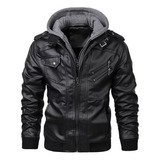 Jaquetas Masculinas Couro Casaco Motociclista Casual Inverno