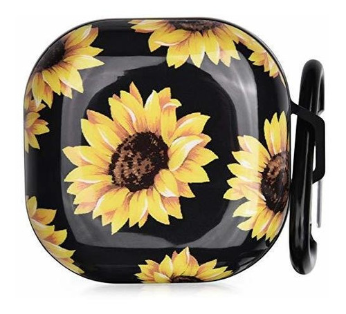 Funda Para Galaxy Buds Pro 2pro Live 2 Floral Girasol Negr 