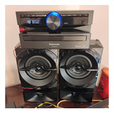 Mini System Panasonic Sc-akx100 Preto Com Bluetooth 250w 