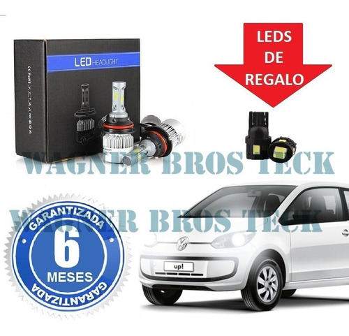 Kit Luces Led Cree H4 9006 O H11 Vw Up 16.000 Lms No Xenon