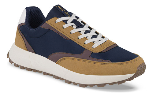 Tenis Harel Café-azul O Para Hombre Croydon