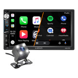 Pantalla Stereo Mirror Car Play Android Auto Con Camara Led