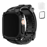 Malla Y Funda P/apple Watch Ultra 2/ultra 49mm Negro