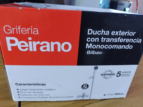 Grifería Ducha Peirano Monocomando